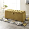 Patterned Upholstered Ottoman Storage Box lifestyle image of the storage box