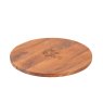 Woodbury Lane Round Wooden Board side view