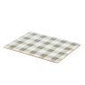 Woodbury Lane 4 Set Of Gingham Green Cork Placemats side view