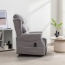 Luxembourg Dual Lift And Recliner Chair In Chacha Dove side on lifestyle image of the chair