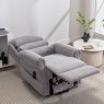 Luxembourg Dual Lift And Recliner Chair In Chacha Dove lifestyle image of the chair laying down