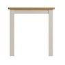 Hastings Small Dining Table And 4 Chairs In Stone side on image of the table on a white background