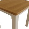 Hastings Small Dining Table And 4 Chairs In Stone close up image of the table on a white background