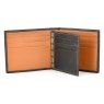 Golunski Black And Tan Notecase open