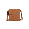 Long & Son Brown Flap Top Crossbody Bag