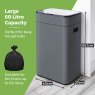 Tower Ozone Sensor 60L Grey Bin Dimensions