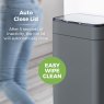 Tower Ozone Sensor 60L Grey Bin Auto Close Lid