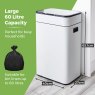 60L Ozone Sensor White Bin Dimensions