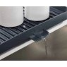 Joseph Joseph Y-Rack Grey 2 Tier Dish Rack drainage spout close up