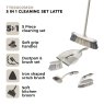 Tower Tower 5-in-1 Cleaning Set Latte & Grey