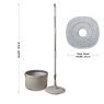 Tower Tower Duo Compact Spin Mop Latte & Grey