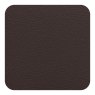 Tradestock Chocolate White Flexi Faux Leather Coasters Chocolate side