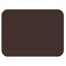 Tradestock Chocolate White Flexi Faux Leather Placemats Chocolate