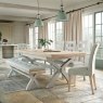 Thornham Cross Leg Extending Dining Table lifestyle image of the table