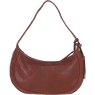 Tan Woven Leather Shoulder Bag back