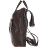 Tommy Large Brown Leather Backpack side view