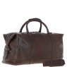 Austin Brown Leather Commuter Holdall back