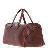 Chestnut Leather Overnight Bag 3/4 view 2