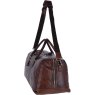 Brandy Mens Leather Holdall side 1