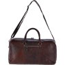 Brandy Mens Leather Holdall front