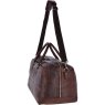 Brandy Mens Leather Holdall side 2