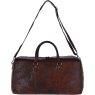 Brandy Mens Leather Holdall back