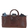 Brandy Mens Leather Holdall demonstration