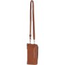 Honey Leather Strap Purse back