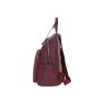 Bordeaux Leather Backpack side view