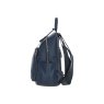 Navy Leather Backpack side view