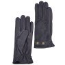 Ladies Navy Leather Gloves