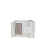 White Leather Purse card section