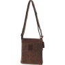 Brown Buckle Closure Shoulder Bag back