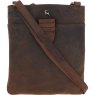 Brown Multi Pocket Shoulder Bag close up