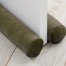 Catherine Lansfield Olive Double Sided Draught Excluder close up