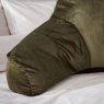 Catherine Lansfield Olive Filled Cuddle Cushion close up