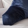 Catherine Lansfield Navy Filled Cuddle Cushion close up