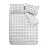 Catherine Lansfield Tufted Print Duvet Set on White