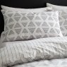 Catherine Lansfield Tufted Print Duvet Set Pillowcase Close up