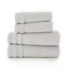 The Lyndon Co Oasis Light Grey Towels on White