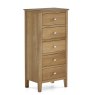 Sand Banks 5 Drawer Tallboy on a white background