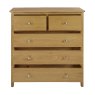 Sand Banks 2 Over 3 Drawer Chest on a white background