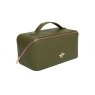 Alice Wheeler Olive Mini Train Case side view