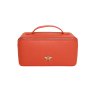 Alice Wheeler Orange Mini Train Case