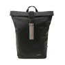 Paul Oliver Mens Roll Top Backpack With Stripe front