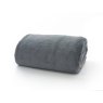 Deyongs Aspen Charcoal Faux Fur Throw on white