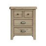 Heritage Oak Extra Large Bedside Cabinet image of the cabinet on a white background