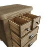 Heritage Oak Extra Large Bedside Cabinet image of the cabinet on a white background close up