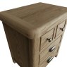 Heritage Oak Extra Large Bedside Cabinet image of the cabinet on a white background close up