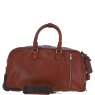 Ashwood Leather Tan Wheeled Duffle Bag